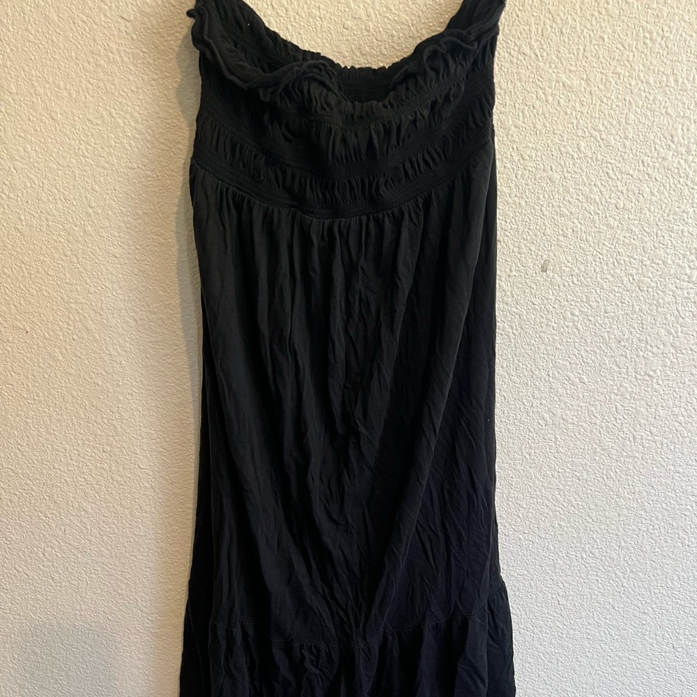 Express strapless swing dress